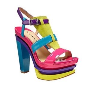 NEW! Gianni Bini “Calypso” Neon Platform Sandals